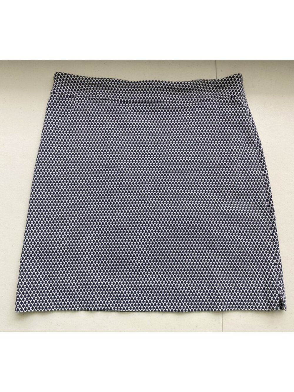 Counterparts Women's 8 Golf Skort Navy White Scale Sporty Skirt w Shorts